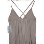 Free People  Clara Babydoll Pink Modal Pleated V-Neck Camisole Tank Top Size XS Photo 1