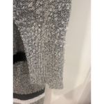 Mud Pie  fall winter striped sweater cardigan gray black white M/L Photo 4
