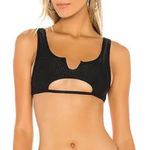 frankie's bikinis  Black Cut-Out Bikini Top Photo 0
