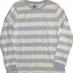 Lands' End  Serious Sweats light blue and white stripes Photo 0