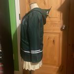 Chiaki Nanami Cosplay Anime Costume Jacket & Skirt EUC S w/ Pink Wig & Hair Clip Green Photo 6