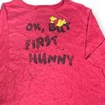 Disney Womens Medium T-Shirt Top Winnie the Pooh OK But First Honey Long Sleeve Photo 9