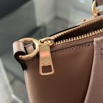 Coach NEW Badge Jacquard Elise Satchel Chalk Taupe w/o Strap! ONE OF A KIND Photo 8