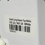 Princess Polly NEW Soleil Long Sleeve Top White Women’s 12 Photo 4