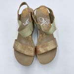 OTBT  Women's Bronze Bushnell Leather Wedge Platform Sandals Size 9 Photo 5