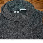 Vintage Sleeveless Cowl Neck Top Metallic Size 10 Gray Photo 2