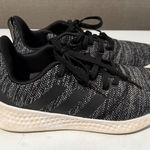 Adidas  Women's Running Shoes Black & White Knit Lightweight Sneakers‎ Size 8.5 Photo 0