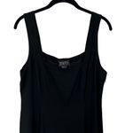 Finity Vintage Dress Black Maxi 100% Silk Goth Y2K Classic Prom Size 10 Photo 2