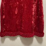Nicole by Nicole Miller Red Crushed Velvet Dress Women's Size XL Photo 3
