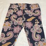 LuLaRoe 3/$15 LULA ROE Dark Purple Multicolor Paisley Print, TC Photo 2