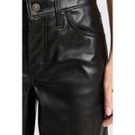 Levi's NWT Women's Faux Leather Baggy Dad Pants, Slippery Slope, Black 27 * 30 Photo 3