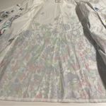 Bedford Fair Women’s Jacket Size 18W Zip High Collar White Floral Butterfly Photo 10