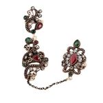 Gorgeous Boho Style Gold Plated Double Finger Adjustable Ring Photo 4