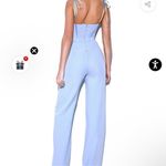 Miss circle baby blue jumpsuit for wedding Photo 2