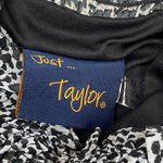 Just Taylor Animal Print Tiered Ruffle Accent Dress Size M Black Size M Photo 6