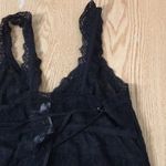 New Inner Secrets Lacey 2pc Sheer Chemise Pj Nightie with Thong Size Small Black Photo 6