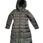 Cole Haan Women's 40" Signature Hooded Taffeta Down Coat Green Size Extra Small Photo 0