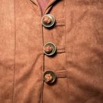 fab'rik  Brown Suede Vest Photo 3