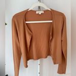 Women's Button Down Cardigan in Warm Tan Size M Photo 0