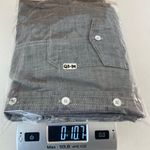Gap NWOT  women’s gray fitted boyfriend denim button front long sleeve shirt‎ L Photo 6