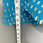 Lilly Pulitzer Ariel Blue Gold Maisy Silk Blend Racerback Camisole Top S Photo 4