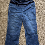 J.Crew  Lightweight maternity wide-leg jean Artisan Navy‎ Wash 31 NWT Photo 0