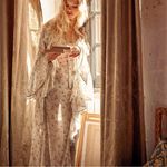 Spell & The Gypsy Ethereal Bohemian Witchy Fleur Frill Bias Maxi Dress Large White Photo 9