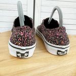 Vans Authentic Neon Paint Splatter Lace Up Sneakers Black Pink 5.5 Men 7 Women Photo 4