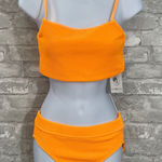 Dry Goods Cyn & Luca Orange Textured Bikini Set Size undefined Photo 0