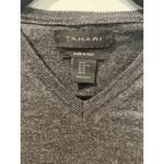 Elie Tahari Tahari Sweater Vest Womens XL Grey 100% Wool Knit Academia Collegiate Old Money Photo 2