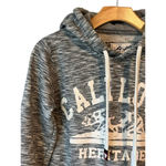 Reflex Hoodie Jacket Womens S Calilove Heritage Bear Print Pockets Drawstrings Gray Photo 1