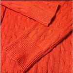 American Eagle  Cable Knit Sweater Mens Medium Orange Scoop Neck Boho Cozy Warm Photo 7