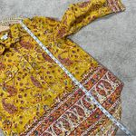 Sundance  Women’s Button Down Shirt Longsleeve Floral Joy Boho Artsy in Yellow M Photo 11