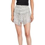 Ramy Brook  Womens Renly Black Silk Metallic Mini Tiered Skirt Photo 1