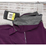 Nike Womens ‎ Short Sleeve Training Boxy Crop Top Purple/Gray Mesh Back Sz Small Photo 2