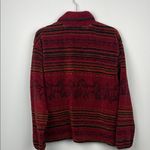 Alps vintage zip up collared horse fleece jacket size large made in USA Red Photo 6