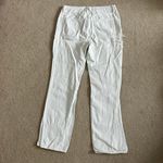 Good American  Good Boy Distressed Jeans White High Rise Cotton Womens Size 12/31 Photo 3
