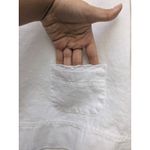 J.Jill  Women's Blouse Tunic Long Sleeve Made In USA Linen Cotton White Top Sz M Photo 2