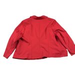 Lane Bryant  Moto Jacket Womens Size 20 Red Ponte Short Asymmetrical Zip Stretch Photo 3