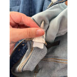 Madewell The Slim Boyjean Jeans - Size 26 Blue- Raw Hem Photo 10