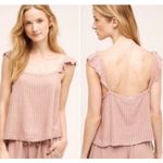Anthropologie Saturday Sunday Women Top S Rose Ruffle Cap Sleeve Frilly Girly Cottagecore Y2K Photo 11