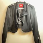 Bongo Women's Black  Cropped Jacket - Size Large, Stylish & Casual Layer Photo 0