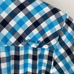 Outdoor Research Blue & White Plaid Gingham Long Sleeve Button Up Top M Size M Photo 2