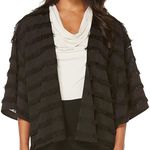 Alfani Black Fray Stripe Cardigan Photo 0