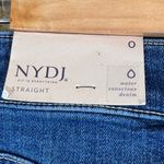 NYDJ  Blue Marilyn Straight Jeans Womens 0 Casual Fall Denim Mid Rise Classic New Photo 8