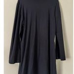 Bryn Walker Eugenia Dress Large Black Long Sleeve A-Line Bamboo Organic Cotton Photo 4
