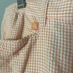 Ralph Lauren  Coral Peach Gingham ButtonShort Sleeve Shirt Pants Set Size‎ M /12 Photo 14