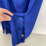 Lulus  Blue Polka Dot Spaghetti Strap Casual Slip Dress Womens S Midi Coquette Photo 7