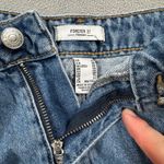 Forever 21  Denim Jean Shorts Blue 28 Womens High Rise Cutoff Ripped Frayed Hem Photo 4