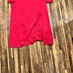 Leith  Womens Dress Pink‎ Size Small Midi Slit Long Sleeve Scoop Knit Long Sleeve Photo 4